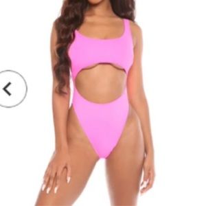 pink monokini